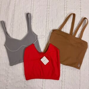 Free People Crop Top Bundle FP Movement Good Karma Intimately Ribbed Seamless Sm